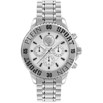 Philipp Plein Plein Sport Montre chronographe à quartz analogique pour homme Glam Chrono Philipp Plein Plein Sport Montre chronographe à quartz analogique pour homme Glam Chrono