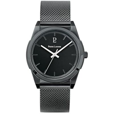 Pierre Lannier Homme Analogique Quartz Montre avec Bracelet en Acier Inoxydable 214K439, Noir, bracelet Pierre Lannier Homme Analogique Quartz Montre avec Bracelet en Acier Inoxydable 214K439, Noir, bracelet
