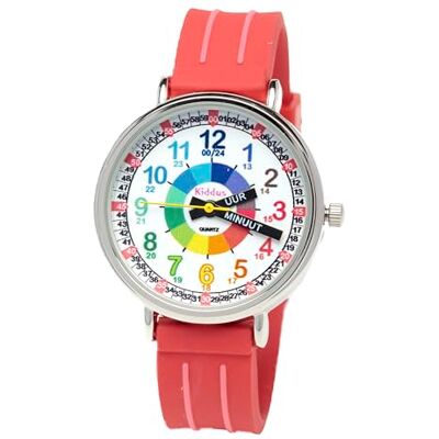 Kiddus Montre Enfant 5-10 ans. Montre Bracelet Éducative, Time Teacher Analogique avec Exercices pour apprendre à lire l’heure. Kiddus Montre Enfant 5-10 ans. Montre Bracelet Éducative, Time Teacher Analogique avec Exercices pour apprendre à lire l’heure.