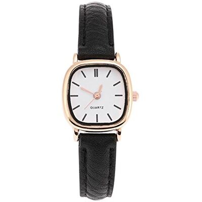 ZJchao Femmes Regarder, 4 types femmes montre-bracelet à quartz analogique PU boîtier en alliage montre-bracelet femme(Cadran blanc bracelet noir) ZJchao Femmes Regarder, 4 types femmes montre-bracelet à quartz analogique PU boîtier en alliage montre-bracelet femme(Cadran blanc bracelet noir)
