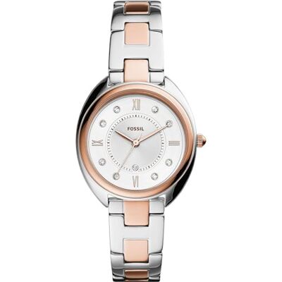 Fossil Gabby Montre pour femmes, mouvement à quartz, bracelet en acier inoxydable ou en cuir Fossil Gabby Montre pour femmes, mouvement à quartz, bracelet en acier inoxydable ou en cuir