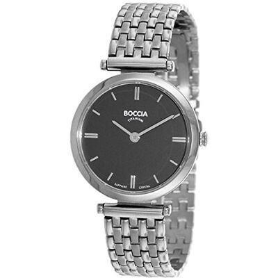 Boccia Montre à quartz analogique pour femme avec bracelet en titane 3253-04, Bracelet Boccia Montre à quartz analogique pour femme avec bracelet en titane 3253-04, Bracelet