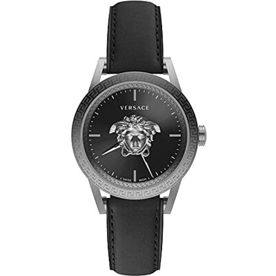 Versace Palazzo Empire VERD012 20 Montre Homme Noir Acier 43 mm, Noir , Sangles Versace Palazzo Empire VERD012 20 Montre Homme Noir Acier 43 mm, Noir , Sangles