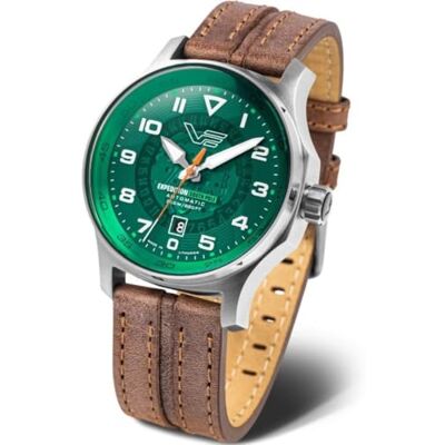 Vostok Europe Expedition South Pole NH35-592a759 Montre automatique pour homme Marron/vert Vostok Europe Expedition South Pole NH35-592a759 Montre automatique pour homme Marron/vert