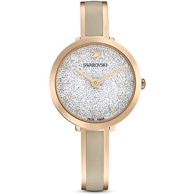 Swarovski Collection de montres en cristal cristallin, Crystalline Delight Finition ton gris rose, Classique Swarovski Collection de montres en cristal cristallin, Crystalline Delight Finition ton gris rose, Classique