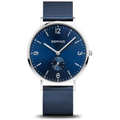 BERING Montre pour homme à mouvement à quartz classique en acier inoxydable et verre saphir 14040-307 BERING Montre pour homme à mouvement à quartz classique en acier inoxydable et verre saphir 14040-307