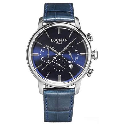 Locman Montre chronographe homme 1960 casual horloge code 0254A02A-00BLNKPB, Bracelet Locman Montre chronographe homme 1960 casual horloge code 0254A02A-00BLNKPB, Bracelet