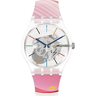 Swatch Montre New Gent SO29Z105 RED Rivers and Mountains Special Edition Beijing 2022, sangle Swatch Montre New Gent SO29Z105 RED Rivers and Mountains Special Edition Beijing 2022, sangle