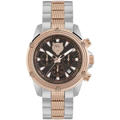 Philipp Plein Plein Sport PSDBA1424 Hurricane Chrono Montre unisexe à quartz analogique en acier inoxydable Philipp Plein Plein Sport PSDBA1424 Hurricane Chrono Montre unisexe à quartz analogique en acier inoxydable