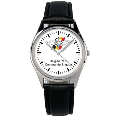 KIESENBERG B-1419 Montre-bracelet soldat parachutistes belges Brigade para Commando Cadeau Idée Cadeau pour Femme Homme Unisexe Quartz Analogique Bracelet en Cuir Diamètre 36 mm, bracelet KIESENBERG B-1419 Montre-bracelet soldat parachutistes belges Brigade para Commando Cadeau Idée Cadeau pour Femme Homme Unisexe Quartz Analogique Bracelet en Cuir Diamètre 36 mm, bracelet