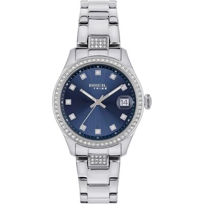 BREIL Montre EW0723 Femme CLASSIC ÉLÉGANCE cadran MONO-COULEUR BLEU mouvement UNIQUEMENT TEMPO 3 MAINES QUARTZ et BRACELET ACIER ARGENT, bracelet BREIL Montre EW0723 Femme CLASSIC ÉLÉGANCE cadran MONO-COULEUR BLEU mouvement UNIQUEMENT TEMPO 3 MAINES QUARTZ et BRACELET ACIER ARGENT, bracelet