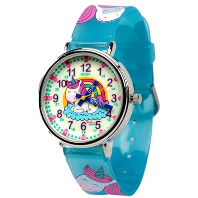 Kiddus Montre Enfant 5-10 ans. Montre Bracelet Éducative, Time Teacher Analogique avec Exercices pour apprendre à lire l’heure. Kiddus Montre Enfant 5-10 ans. Montre Bracelet Éducative, Time Teacher Analogique avec Exercices pour apprendre à lire l’heure.