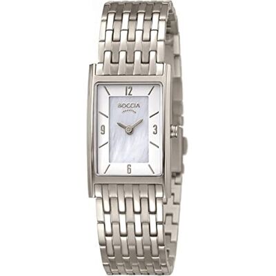 Boccia Montre à quartz analogique pour femme avec bracelet en titane 3212-07, Bracelet Boccia Montre à quartz analogique pour femme avec bracelet en titane 3212-07, Bracelet
