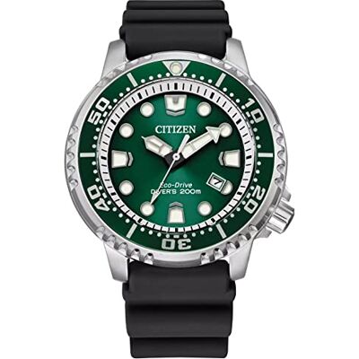 Citizen Men's Analogue Eco-Drive Watch with a Rubber Band Promaster Marine, Noir, misura unica, Sport Citizen Men's Analogue Eco-Drive Watch with a Rubber Band Promaster Marine, Noir, misura unica, Sport