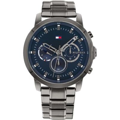 Tommy Hilfiger Montre Analogique Multifunction à Quartz pour homme avec Bracelet en Acier Inoxydable Gris Acier 1791796 Tommy Hilfiger Montre Analogique Multifunction à Quartz pour homme avec Bracelet en Acier Inoxydable Gris Acier 1791796
