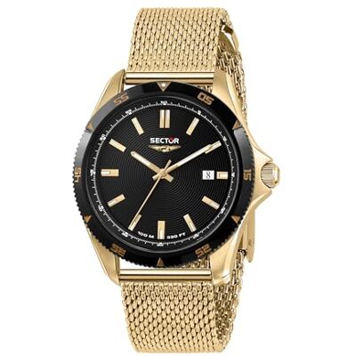 Sector No Limits Wristwatch Analogique mid-34276, or, 43mm, bracelet Sector No Limits Wristwatch Analogique mid-34276, or, 43mm, bracelet