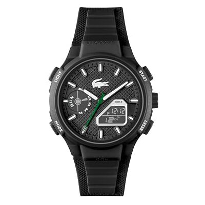 Lacoste Montre chronographe analogique et numérique homme LC33 Collection avec bracelet en silicone Lacoste Montre chronographe analogique et numérique homme LC33 Collection avec bracelet en silicone