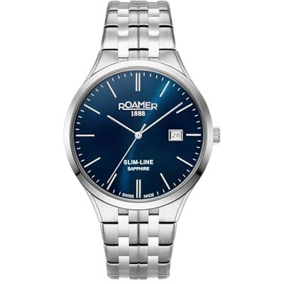 Roamer Montre à quartz analogique pour homme avec bracelet en acier inoxydable Roamer Montre à quartz analogique pour homme avec bracelet en acier inoxydable