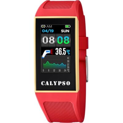 Calypso Montre modèle K8502 / 3 de la Collection SMARTWATCH, boîtier 23,80/41,30 mm avec Bracelet en Caoutchouc Fuchsia pour Femme K8502/3, Unique, sangle Calypso Montre modèle K8502 / 3 de la Collection SMARTWATCH, boîtier 23,80/41,30 mm avec Bracelet en Caoutchouc Fuchsia pour Femme K8502/3, Unique, sangle