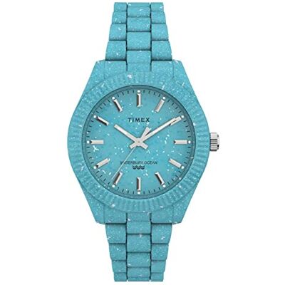 Timex 37 mm Waterbury Ocean, bleu clair, One Size, TW2V33200-AMZUK Timex 37 mm Waterbury Ocean, bleu clair, One Size, TW2V33200-AMZUK