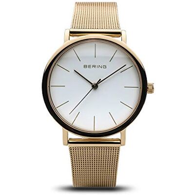 BERING Femmes Analogique Quartz Classic Collection Montre avec Bracelet en Acier Inoxydable & Verre Saphir 13436-334 BERING Femmes Analogique Quartz Classic Collection Montre avec Bracelet en Acier Inoxydable & Verre Saphir 13436-334