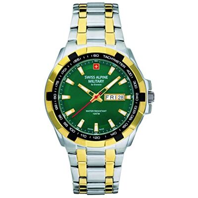 Alpine 7043.1 Montre analogique à quartz pour homme en acier inoxydable Alpine 7043.1 Montre analogique à quartz pour homme en acier inoxydable