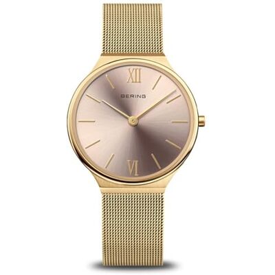 BERING Montre femme ultra slim acier doré BERING Montre femme ultra slim acier doré