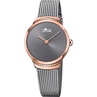 Lotus Montre analogique pour femme à quartz avec bracelet en acier inoxydable 18496/2, Or rose, bracelet Lotus Montre analogique pour femme à quartz avec bracelet en acier inoxydable 18496/2, Or rose, bracelet