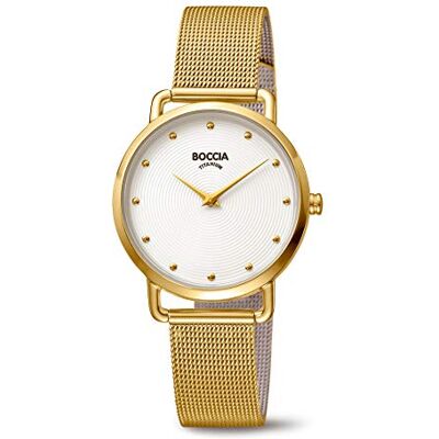Boccia Femme Analogique Quartz Montre avec Bracelet en Acier Inoxydable 3314-06, Or, Bracelet Boccia Femme Analogique Quartz Montre avec Bracelet en Acier Inoxydable 3314-06, Or, Bracelet