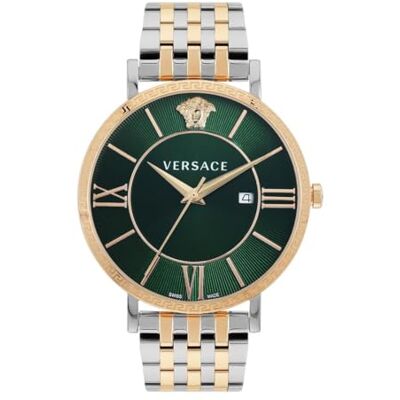 Versace Montre analogique pour homme avec cadran vert VENCA0424 Versace Montre analogique pour homme avec cadran vert VENCA0424
