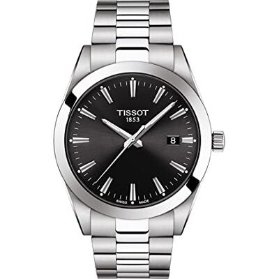 Tissot Montre Homme en Acier Inoxydable Gris, gris, Mouvement à quartz Tissot Montre Homme en Acier Inoxydable Gris, gris, Mouvement à quartz