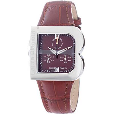 Laura Biagiotti Montre analogique pour femme à quartz avec bracelet en cuir LB0002L-MA Laura Biagiotti Montre analogique pour femme à quartz avec bracelet en cuir LB0002L-MA
