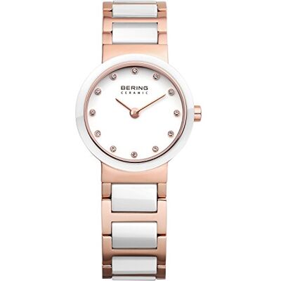 BERING Femmes Analogique Quartz Ceramic Collection Montre avec Bracelet en Acier Inoxydable/Céramique & Verre Saphir 10725-766 BERING Femmes Analogique Quartz Ceramic Collection Montre avec Bracelet en Acier Inoxydable/Céramique & Verre Saphir 10725-766