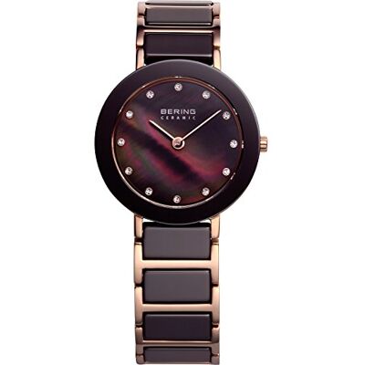 BERING Femmes Analogique Quartz Ceramic Collection Montre avec Bracelet en Acier Inoxydable/Céramique & Verre Saphir 11429-765 BERING Femmes Analogique Quartz Ceramic Collection Montre avec Bracelet en Acier Inoxydable/Céramique & Verre Saphir 11429-765