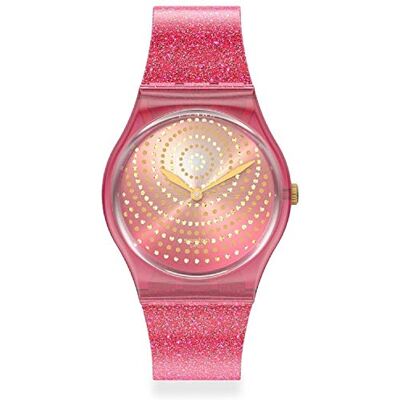 Swatch Analogique Modèle Montre Outlet. Marque GP169, rose, Bracelet Swatch Analogique Modèle Montre Outlet. Marque GP169, rose, Bracelet