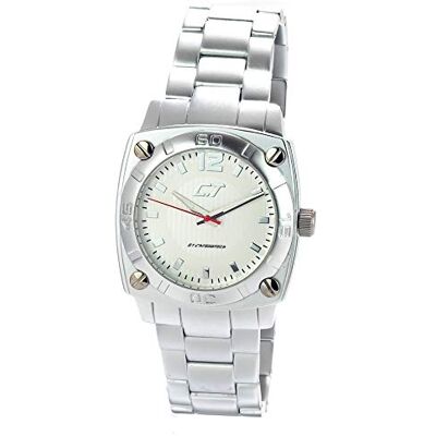 Chronotech Montre analogique pour homme à quartz avec bracelet en aluminium CC7079M-06M, Sangle Chronotech Montre analogique pour homme à quartz avec bracelet en aluminium CC7079M-06M, Sangle
