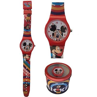 Disney MONTRE MICKEY MOUSE Mickey Mouse ANALOGIQUE DANS UNE BOÎTE EN ÉTIN WD21199, 1 Unità (Confezione da 1), bracelet Disney MONTRE MICKEY MOUSE Mickey Mouse ANALOGIQUE DANS UNE BOÎTE EN ÉTIN WD21199, 1 Unità (Confezione da 1), bracelet
