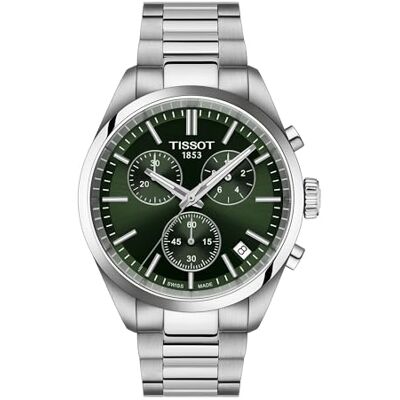 Tissot Montre PR 100 chrono acier cadran vert Tissot Montre PR 100 chrono acier cadran vert