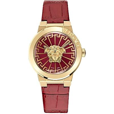 Versace Montre Femme 38mm Bracelet Cuir Medusa Infinite Versace Montre Femme 38mm Bracelet Cuir Medusa Infinite