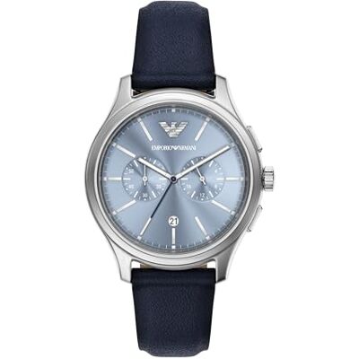 Giorgio Armani Montre pour homme en acier inoxydable argenté 42 mm AR11747 Giorgio Armani Montre pour homme en acier inoxydable argenté 42 mm AR11747