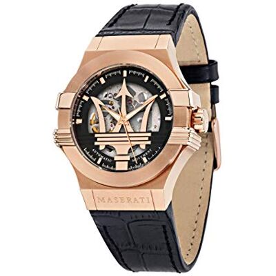 Maserati Potenza R8821108039 Montre pour homme en acier inoxydable PVD or rose, Multicolore, Sangle Maserati Potenza R8821108039 Montre pour homme en acier inoxydable PVD or rose, Multicolore, Sangle