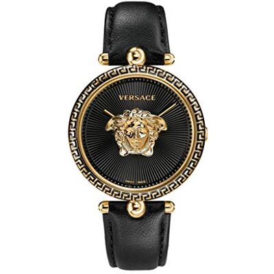 Versace VCO020017 Montre Femme Quartz Suisse Analogique Bracelet Cuir de Vachette Versace VCO020017 Montre Femme Quartz Suisse Analogique Bracelet Cuir de Vachette