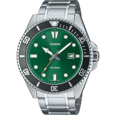 Casio Homme Analogique-Numérique Montre avec Bracelet en Acier Inoxydable MDV-107D-3A2VDF Casio Homme Analogique-Numérique Montre avec Bracelet en Acier Inoxydable MDV-107D-3A2VDF