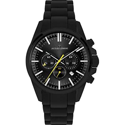 JACQUES LEMANS Analogique Modèle 1-2119F Liverpool Chronograph 44 mm 10 ATM. Marque JACQUES LEMANS Analogique Modèle 1-2119F Liverpool Chronograph 44 mm 10 ATM. Marque