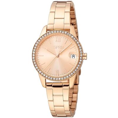 ESPRIT pour Femme Analogique Quartz Montre avec Bracelet en Acier Inoxydable ES1L315M0095, Or Rosé, bracelet ESPRIT pour Femme Analogique Quartz Montre avec Bracelet en Acier Inoxydable ES1L315M0095, Or Rosé, bracelet