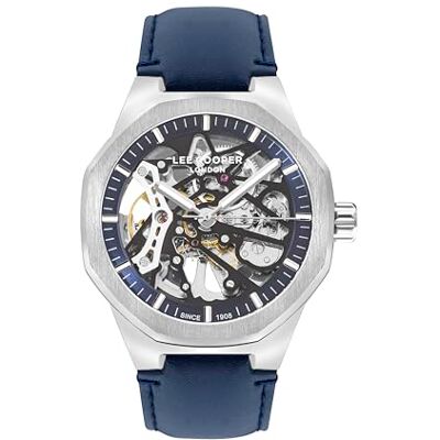 Lee Cooper Homme Analogique Automatique Montre avec Bracelet en Cuir LC07904.399, Bleu Lee Cooper Homme Analogique Automatique Montre avec Bracelet en Cuir LC07904.399, Bleu