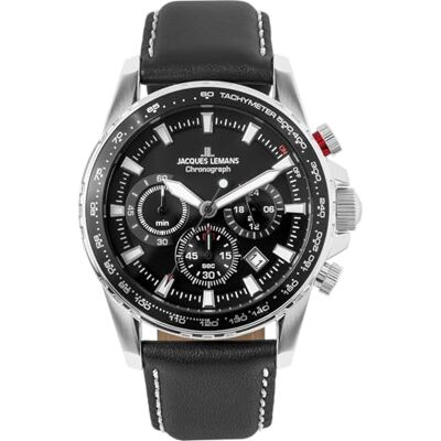 JACQUES LEMANS Montre pour Homme 1-2099A, sangle JACQUES LEMANS Montre pour Homme 1-2099A, sangle