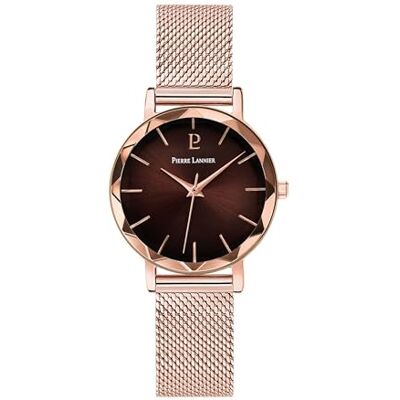 Pierre Lannier Montre femme cadran chocolat collection Multiples Pierre Lannier Montre femme cadran chocolat collection Multiples