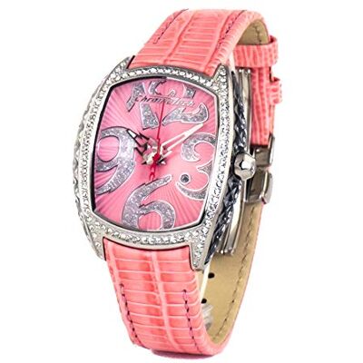 Chronotech Montre à quartz analogique pour femme avec bracelet en cuir CT7998LS-07, Sangle Chronotech Montre à quartz analogique pour femme avec bracelet en cuir CT7998LS-07, Sangle