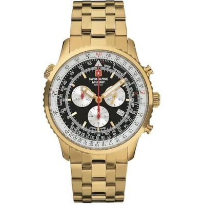 Alpine 7078.9 Montre à quartz analogique pour homme en acier inoxydable Alpine 7078.9 Montre à quartz analogique pour homme en acier inoxydable